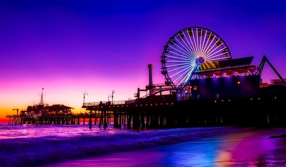 Santa Monica Pier Night
